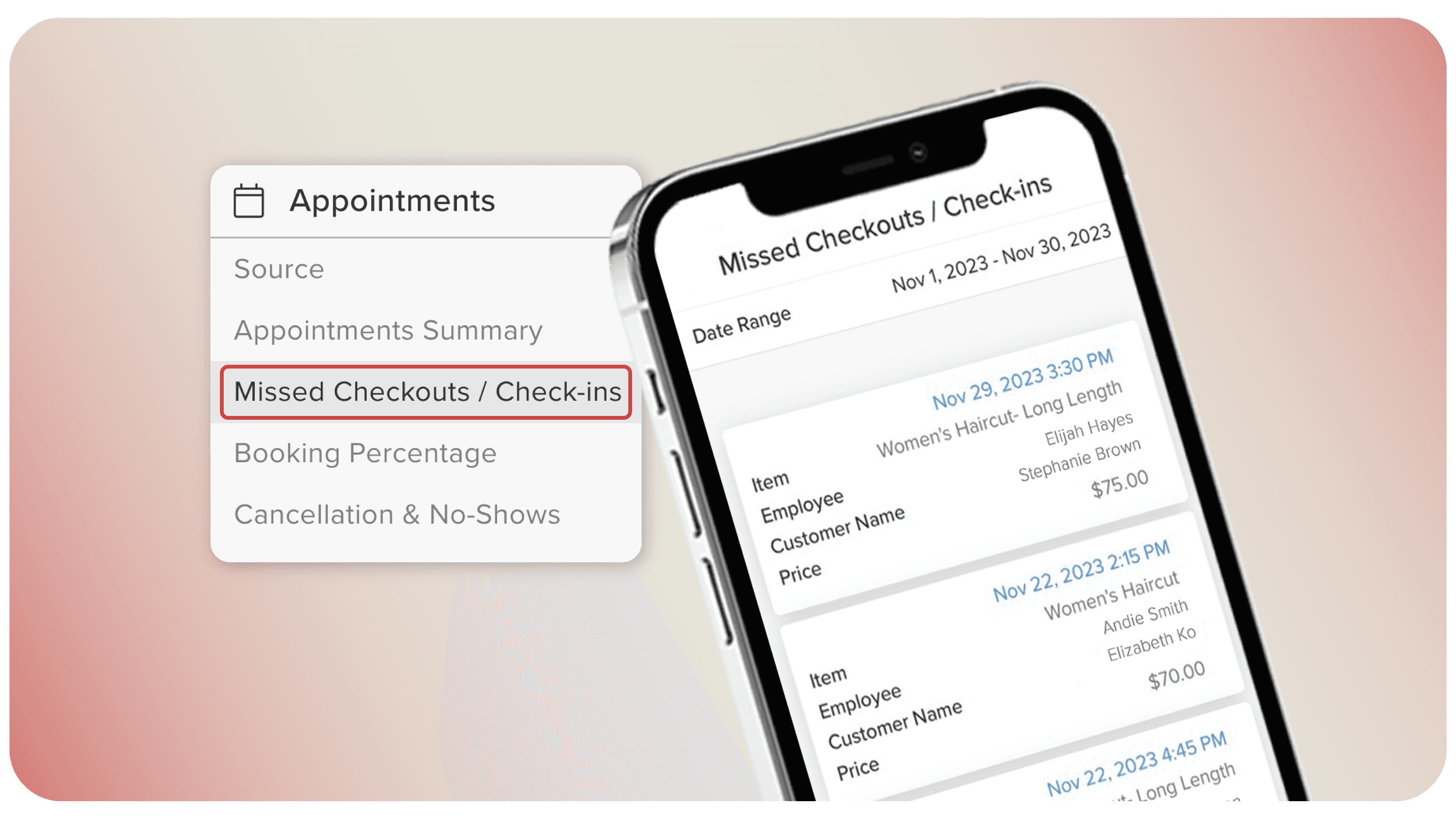 The New Missed Checkouts and Check-ins Report