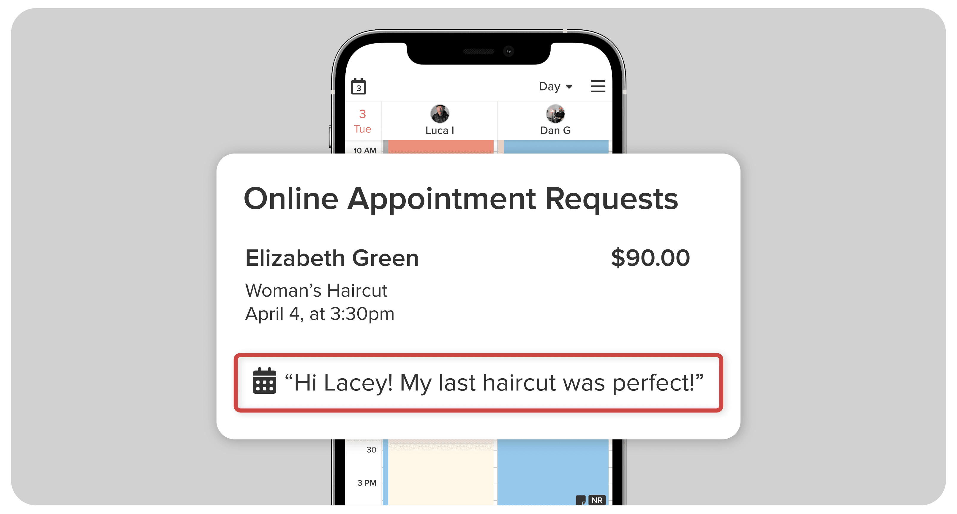 Appointment Notes Display For Waitlisted or Requested Appointments