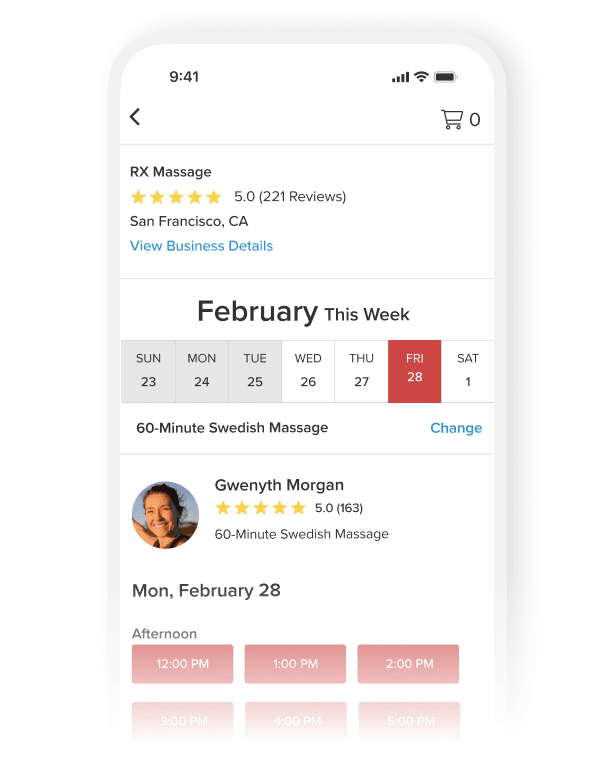 Let clients book instantly with a 24/7 booking app