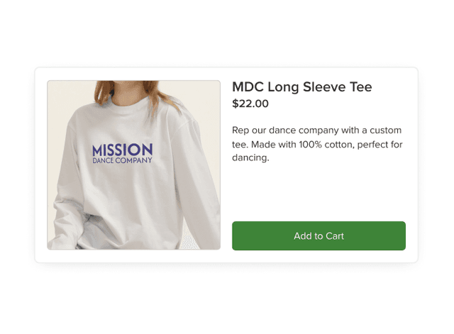 Built-in online store