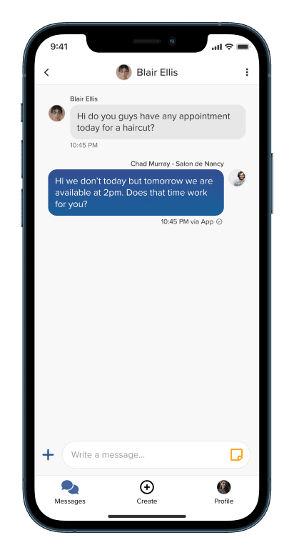 Vagaro Connect App Phone