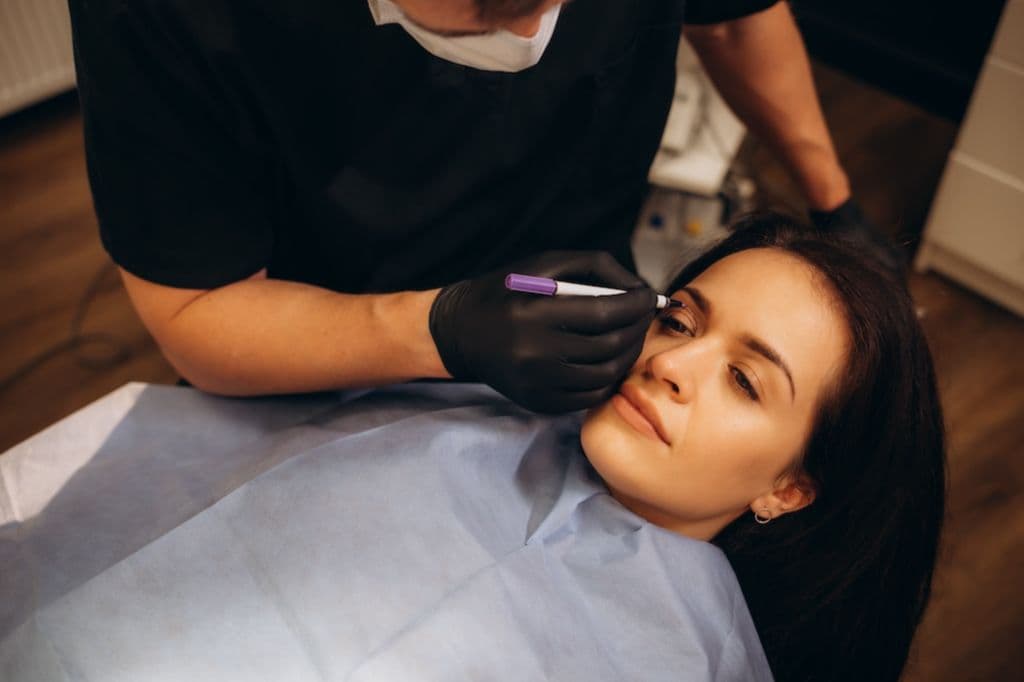 person-getting-microblading-procedure
