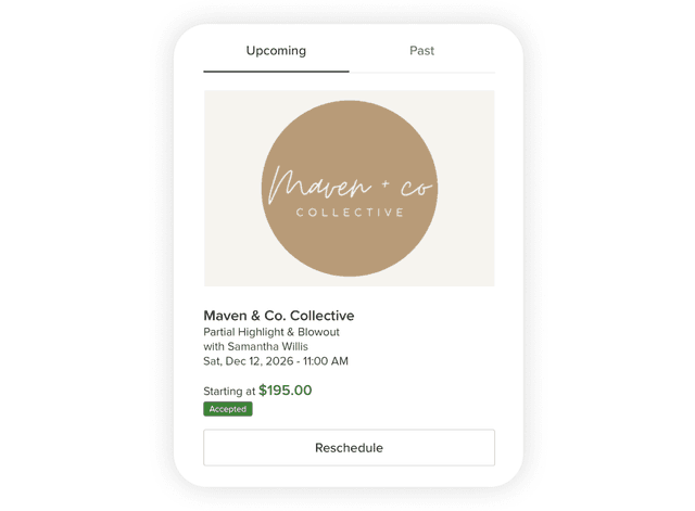 Easy appointment management for clients