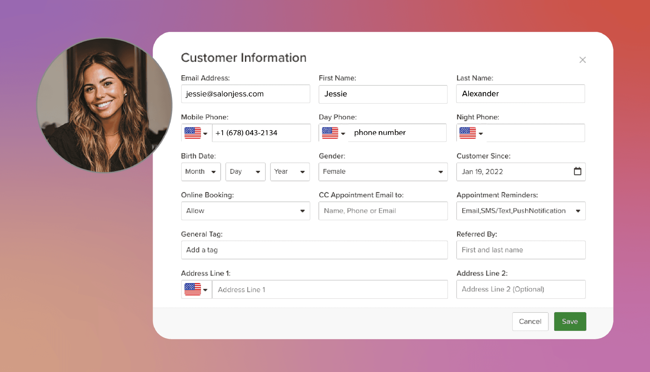 Changes to Customer Profiles