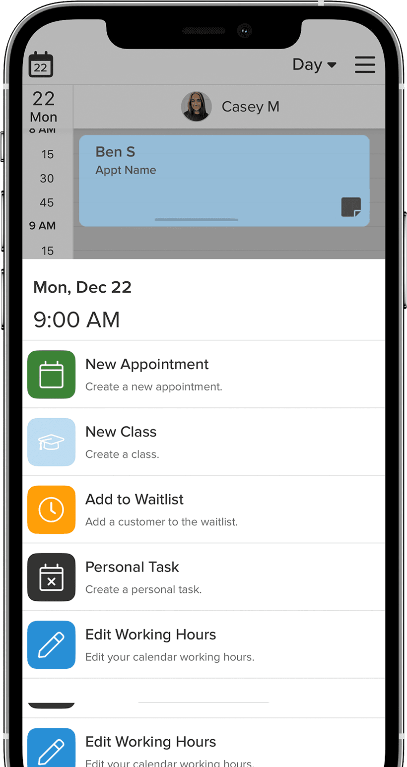 Vagaro Connect App Phone