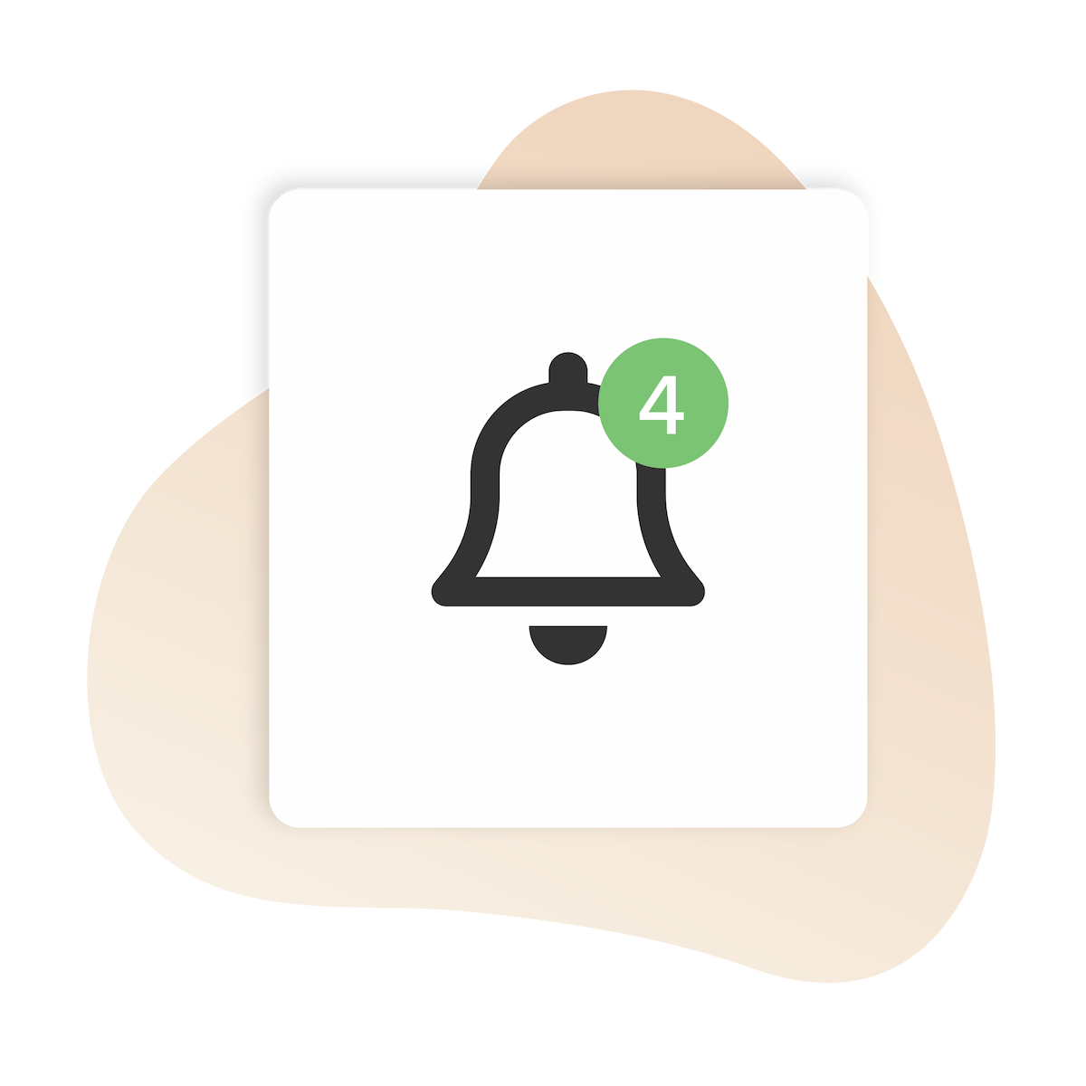 An image of a notification symbol in Vagaro salon software and app
