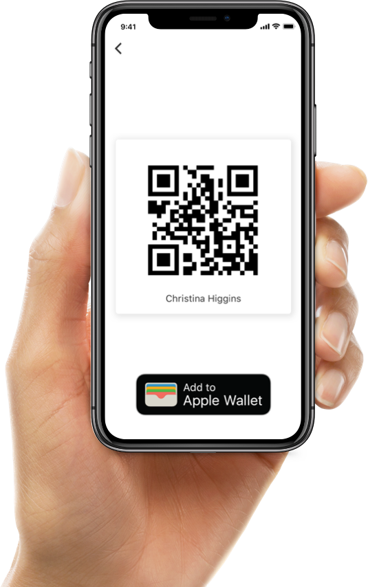 An image of a phone with a QR code within Vagaro App designed for customer check-ins.