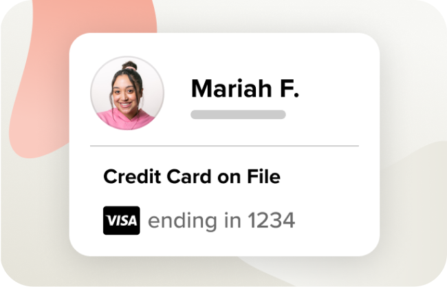 A person using Apple pay on Vagaro's salon POS card reader.
