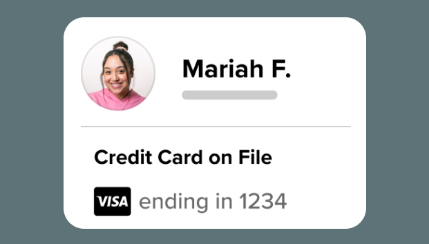 A customer being charged a no-show fee on the Vagaro fitness software