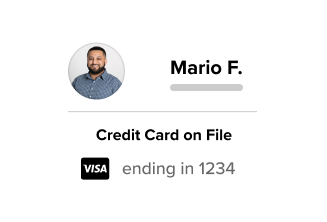 Barber app window charging no-show fee of £60